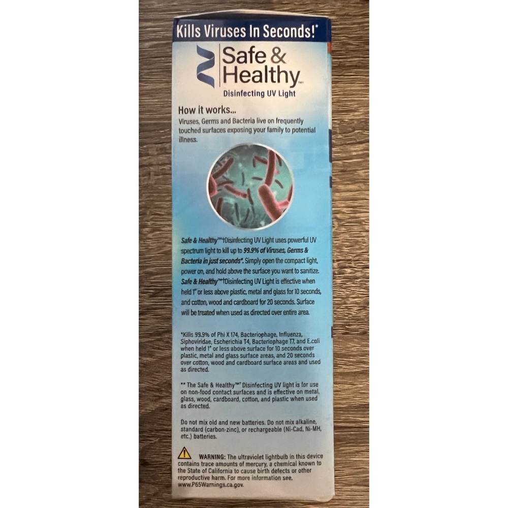 As Seen On TV Safe & Healthy Disinfecting UV Light - Picture 3 of 6